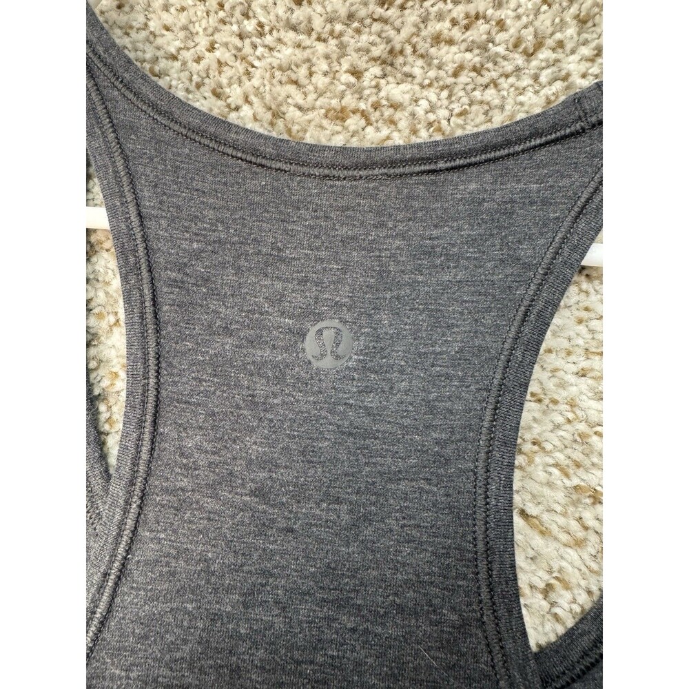 Lululemon Refresh Racerback Tank Maxi Dress ll Women's 6 Small Heather Gray Slit - Picture 3 of 14